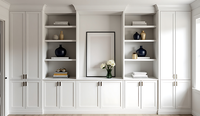  Built-In Shelves - Bedroom Wall Decor Ideas