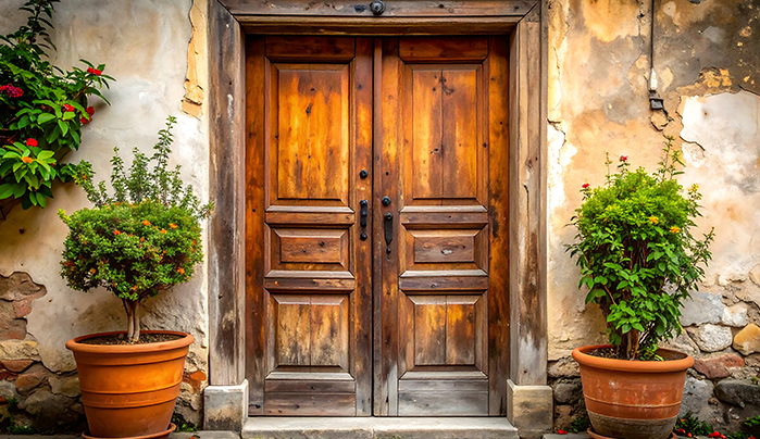 Rustic Barn-Style Door - Kitchen Door Design