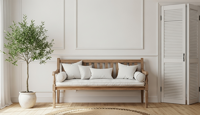  Louvers for Texture - Bedroom Wall Decor Ideas