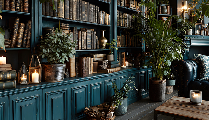 Wall-to-Wall Library - Home Library Designs