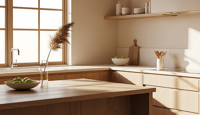 Plywood kitchen cabinet - CenturyPly