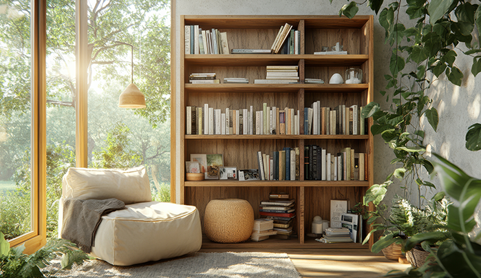 Keep Bookshelves Open - Small Room Interior Design Ideas