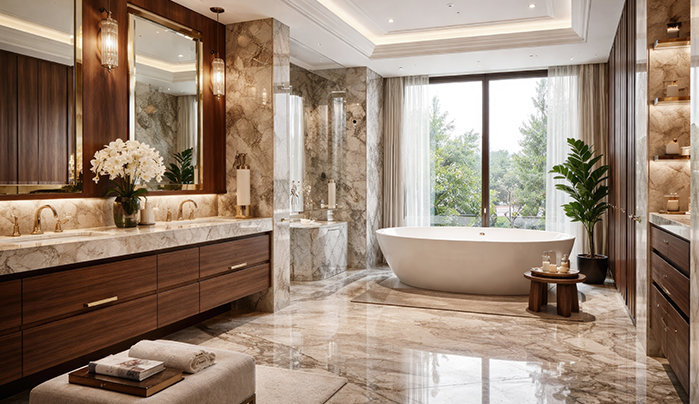 Luxury veneer bathroom vanity - CenturyPly