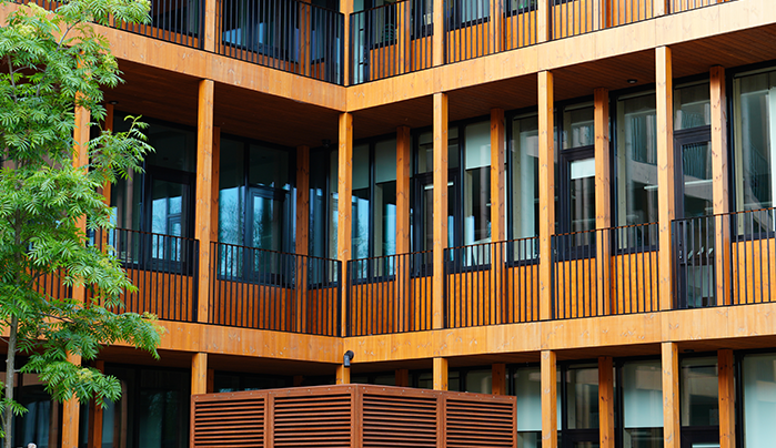 Wood Grain finish HPL Exterior Cladding - CenturyPly