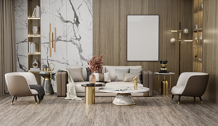 Marble-Finish Laminates - Wardrobe Laminate Design