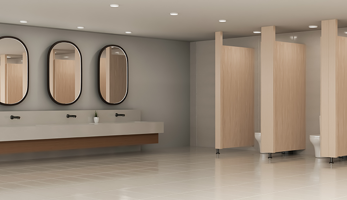 High-Pressure Laminate Restroom Partition - CenturyPly