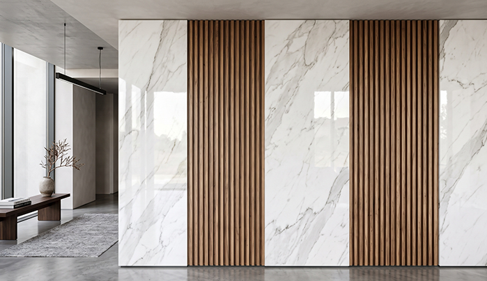 Walnut veneers for wall - CenturyPly