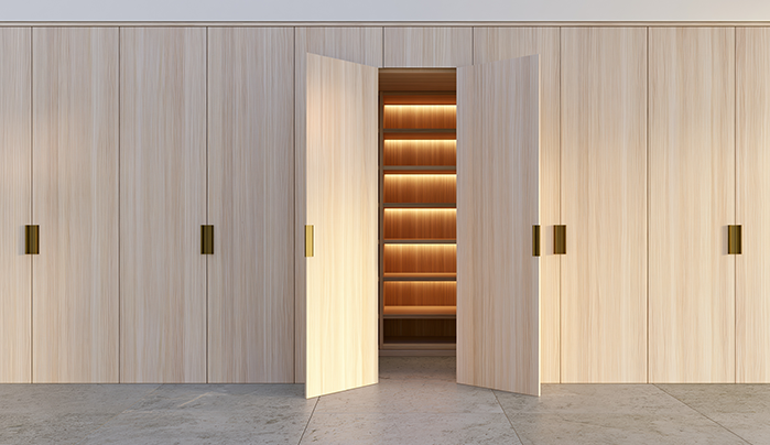 Concealed plywood storage - CenturyPly