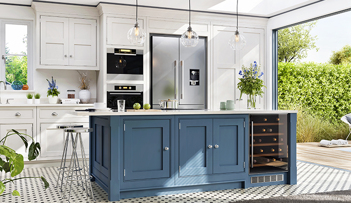 Island with Built-In Open Shelving - Kitchen Island Design Ideas