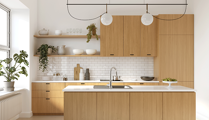 Woodgrain texture laminate for kitchen - CenturyPly