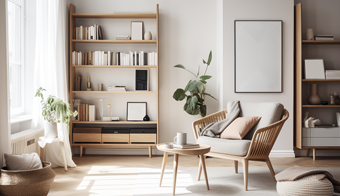 Rustic Wooden Retreat - Home Library Designs