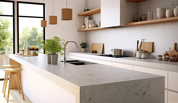 Marble laminate for modular kitchen - CenturyPly