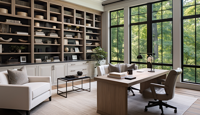 Modern workspace with plywood furniture - CenturyPly