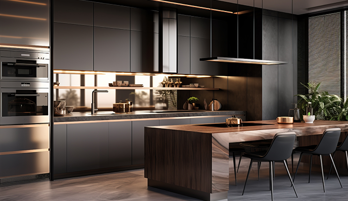 Plywood kitchen cabinet - CenturyPly