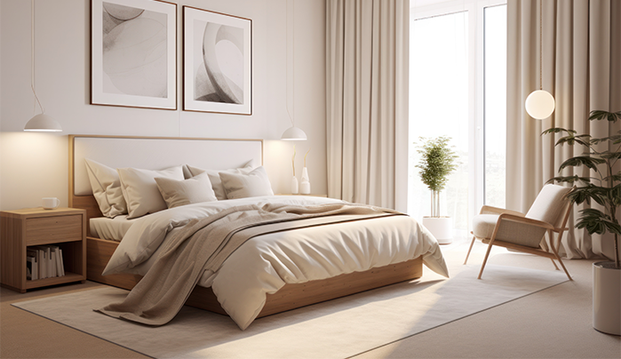 Designer plywood bed - CenturyPly