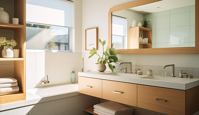 Plywood bathroom vanity - CenturyPly