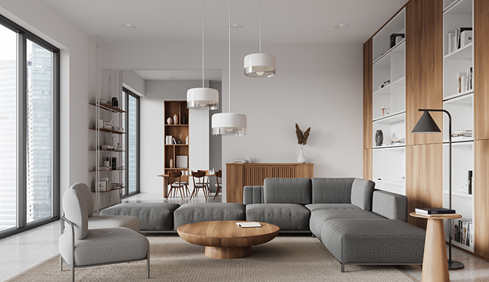 Modern Plywood book shelves - CenturyPly