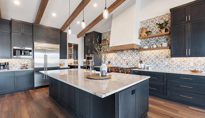 Mixed-Material Island for Visual Interest - Kitchen Island Design Ideas