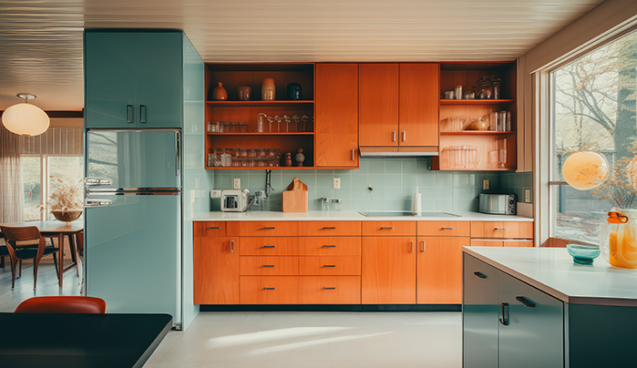 Mid-Century Mediterranean Design - Kitchen Laminate Design - CenturyPly