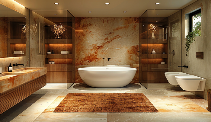 Modern bathroom plywood vanity - CenturyPly