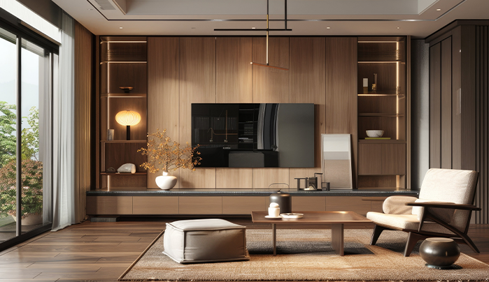 Plywood TV unit - CenturyPly