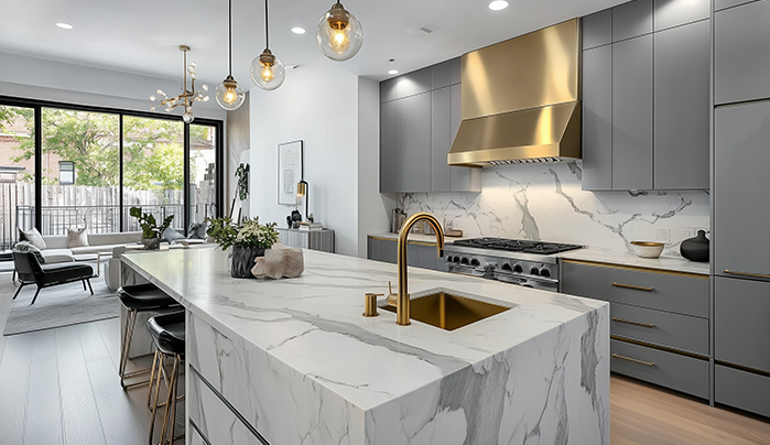 High gloss kitchen cabinet - CenturyPly