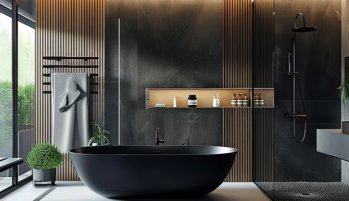 Wall-Mounted Storage for Airy Bathrooms -Bathroom Design Ideas