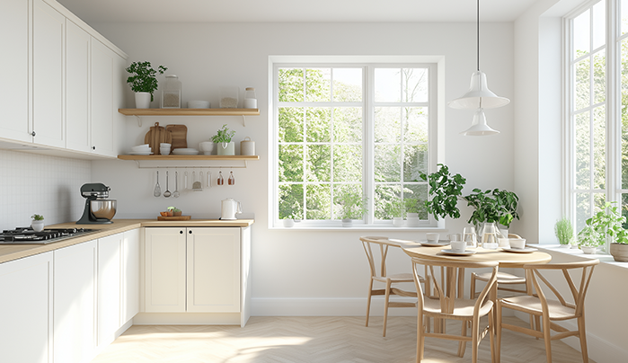 Airy Aesthetic Kitchen - Stunning Sunmica Designs
