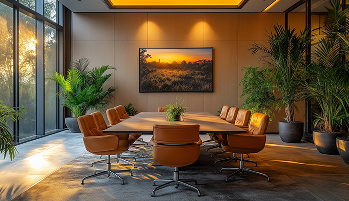 Compact Conference Area - Creative Small Office Design
