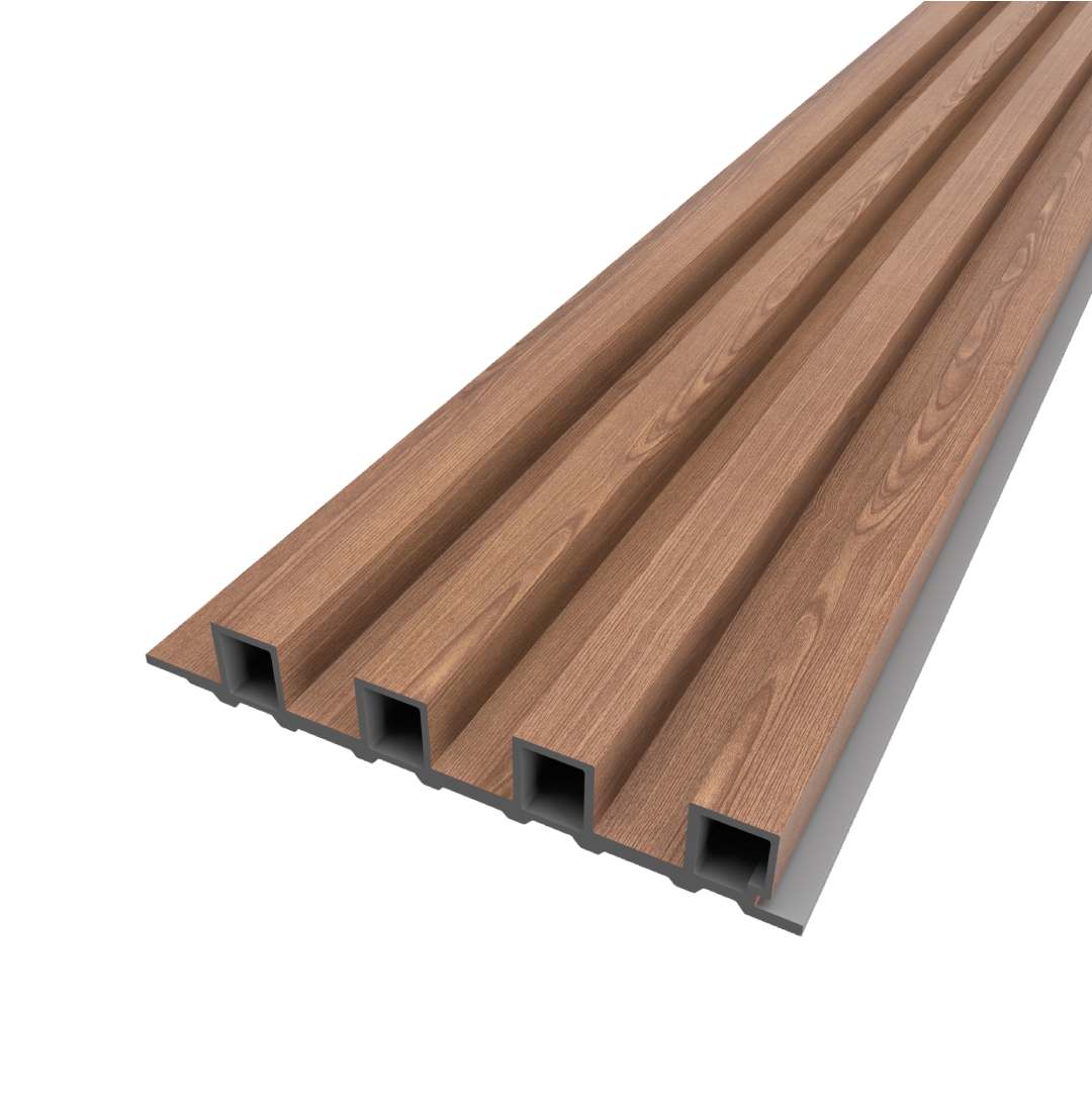 Century SOLE WPC Louver Panel 9.5ft x 7.67in 26mm White Solid Finish – WPC Planks for Interior Walls Bengaluru