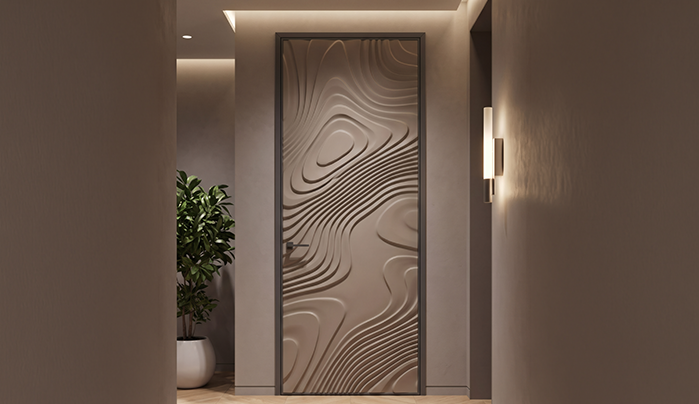 Ripple Inspired Door - Door Laminate Design