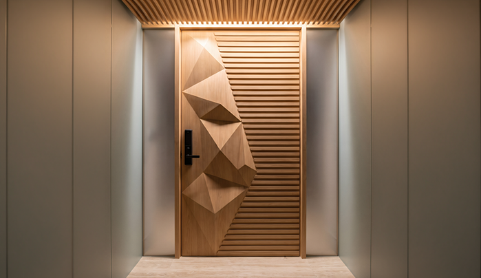 Bold & Maximalist Door Laminate Design