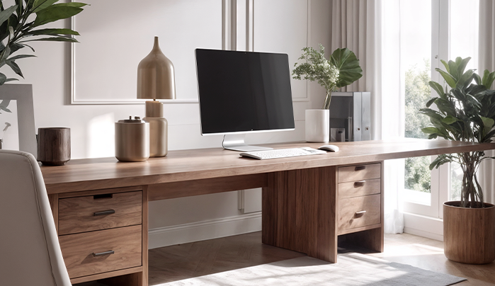 Floating Desks - Creative Small Office Design