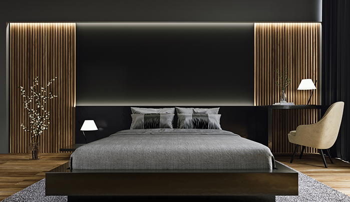 Accent Walls with Lighting - WPC Wall Panel Design
