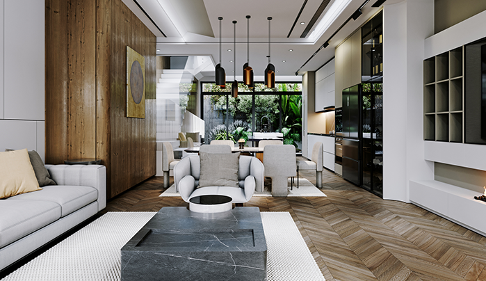 High gloss laminate table - CenturyPly